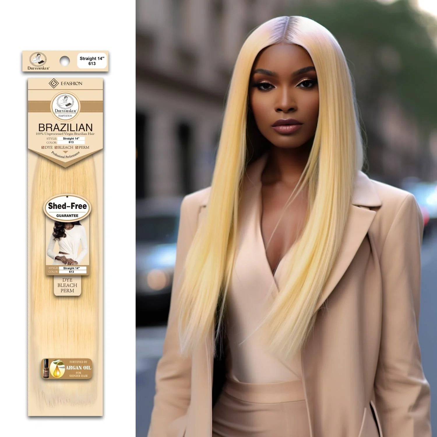 Temptation Straight 100% Unprocessed Virgin Brazillian Hair Weave