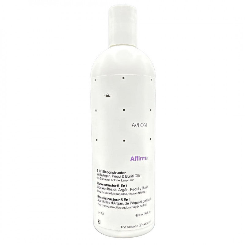 5 In 1 Reconstructor With Argan, Pequi & Buriti Oils For Damaged Or Dine, Limp Hair