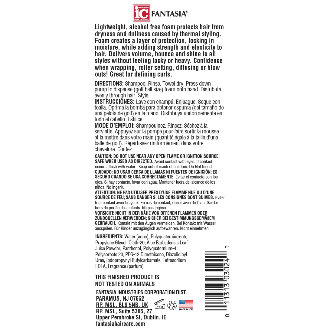 Heat Protector Styling Foam