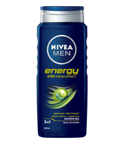 Men Energy 24Hr Fresh Effect 3 In 1 Energising + Mint Extract Shower Gel