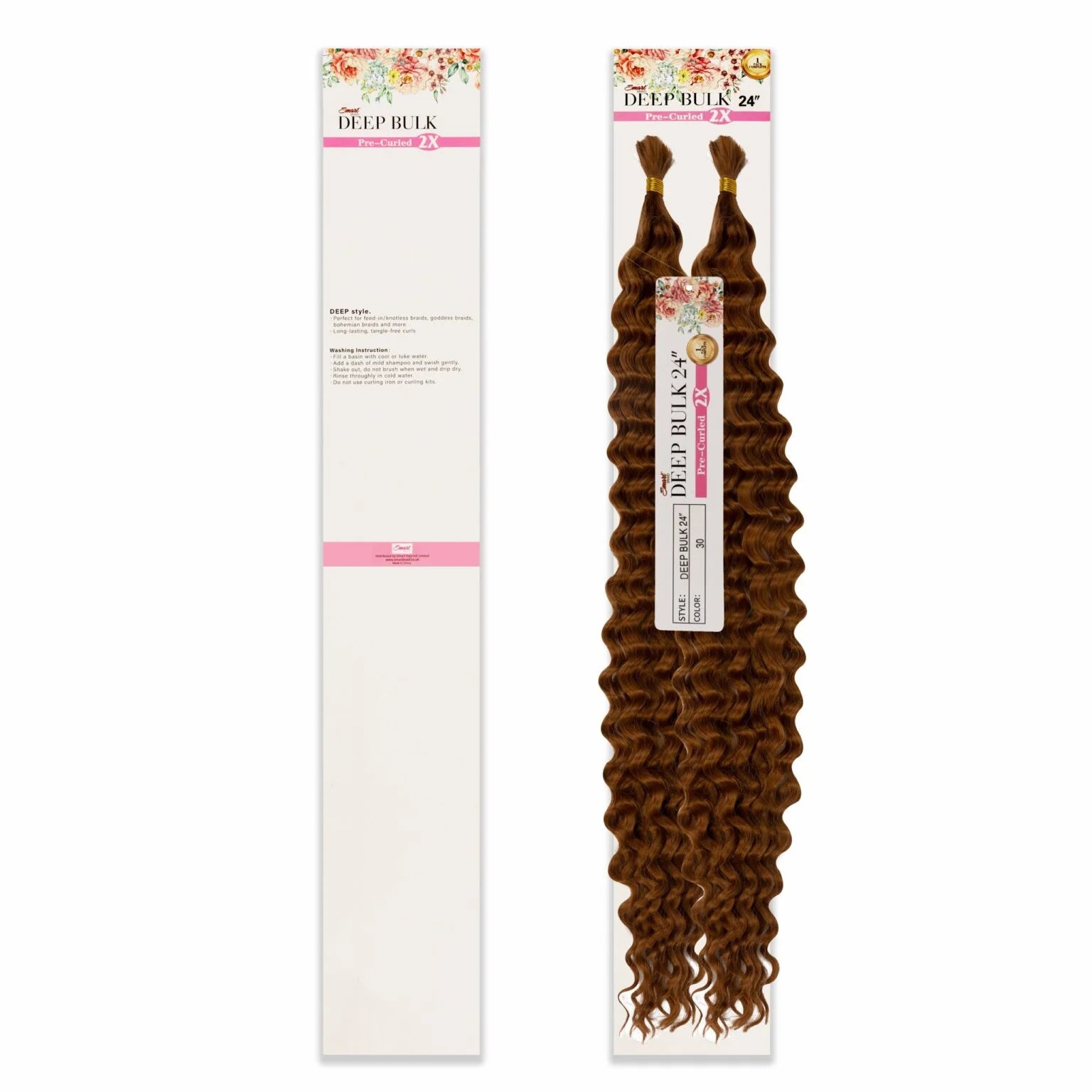 Deep Wave Bulk Pre Curled 2X (Best For Boho Braids)