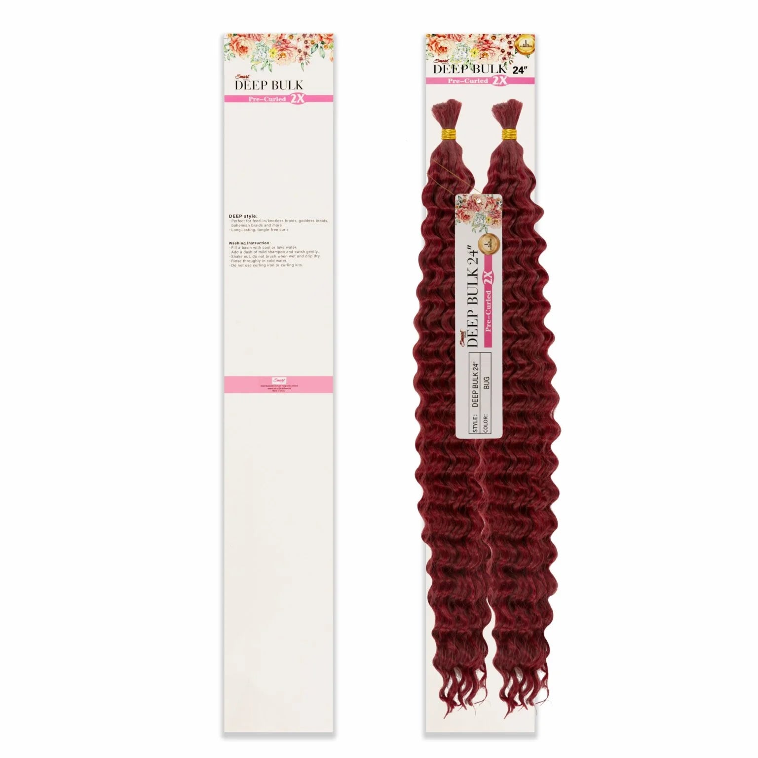 Deep Wave Bulk Pre Curled 2X (Best For Boho Braids)