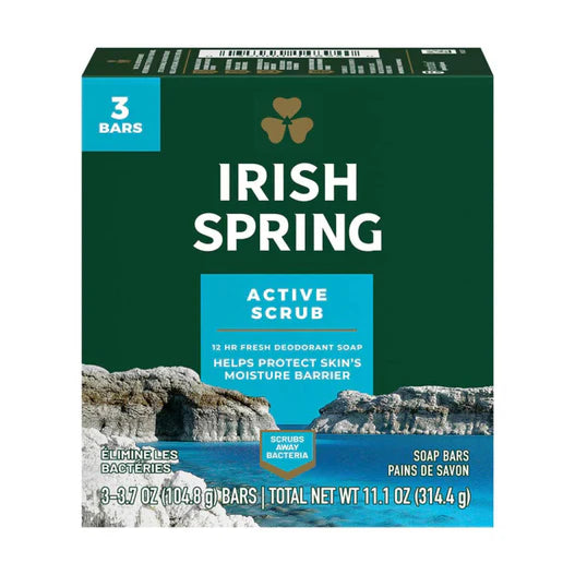 Active Scrub 12 Hr Fresh Deodorant Soap 3 Bars Soap