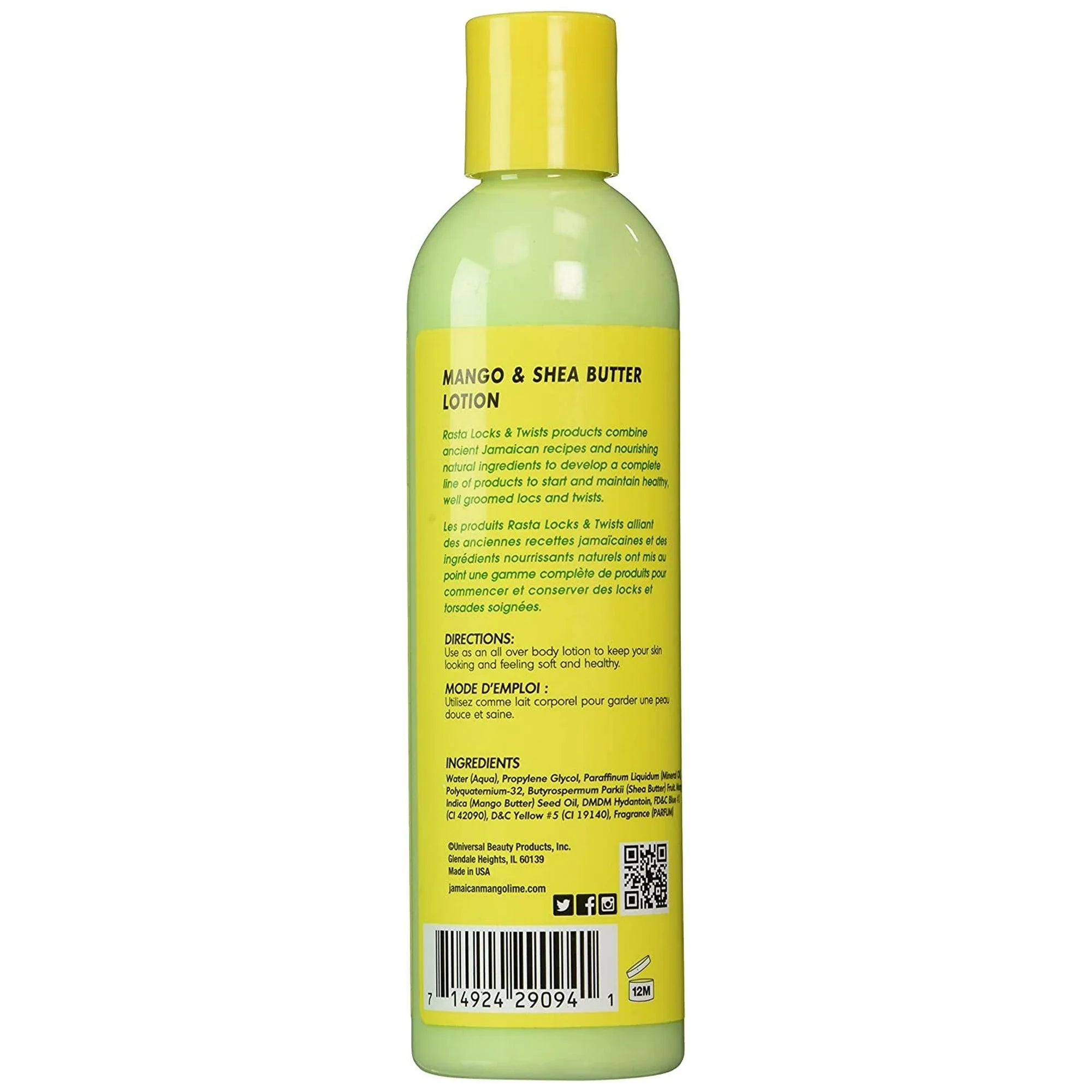 Mango & Shea Butter Lotion With Moringa Seed Oil & Manuka Honey