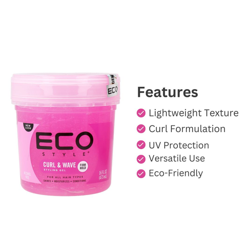 Curl & Wave Styling Gel Firm Hold For All Hair Types