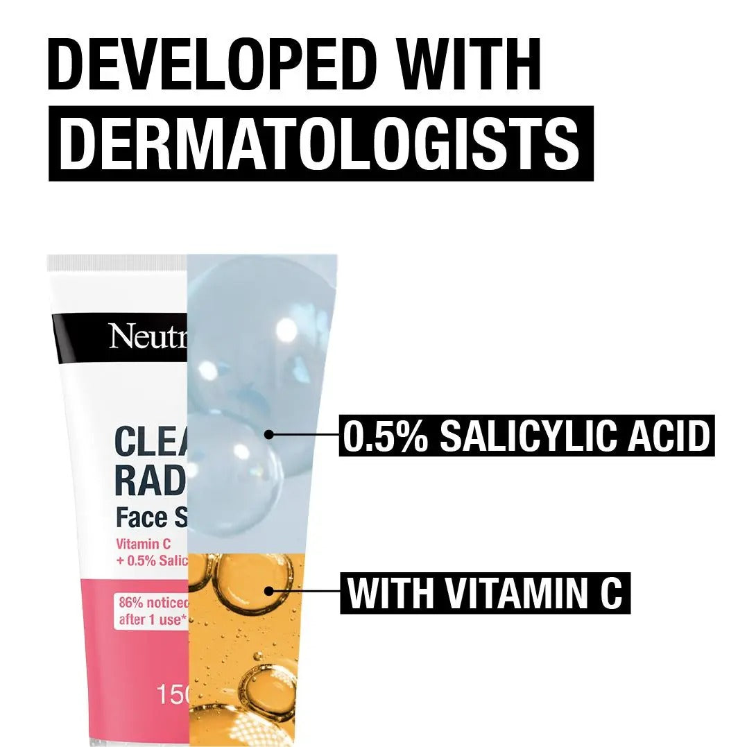 Clear & Radiant Face Scrub Vitamin C + 0.5% Salicylic Acid