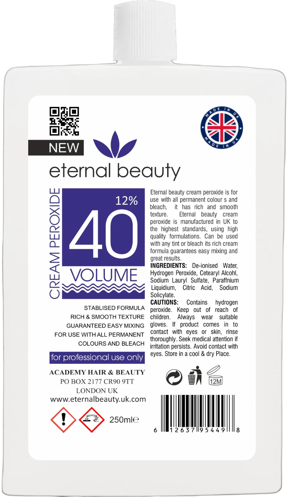 Cream Peroxide 12% 40 Vol