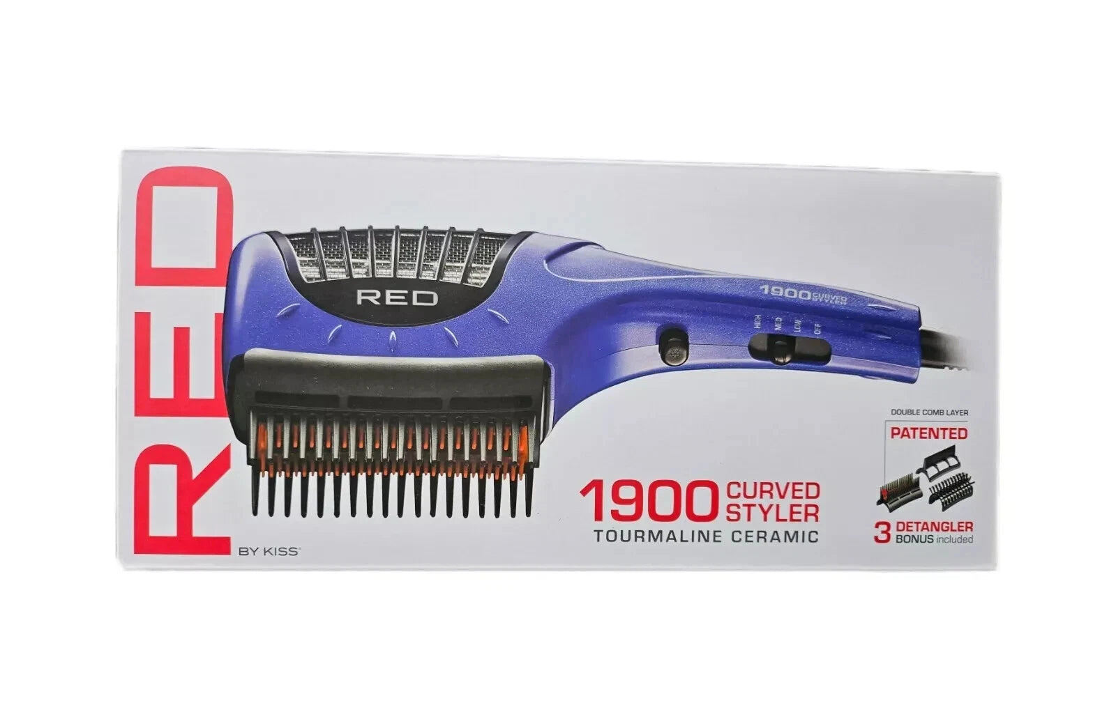 1900 Curved Styler Tourmaline Ceramic