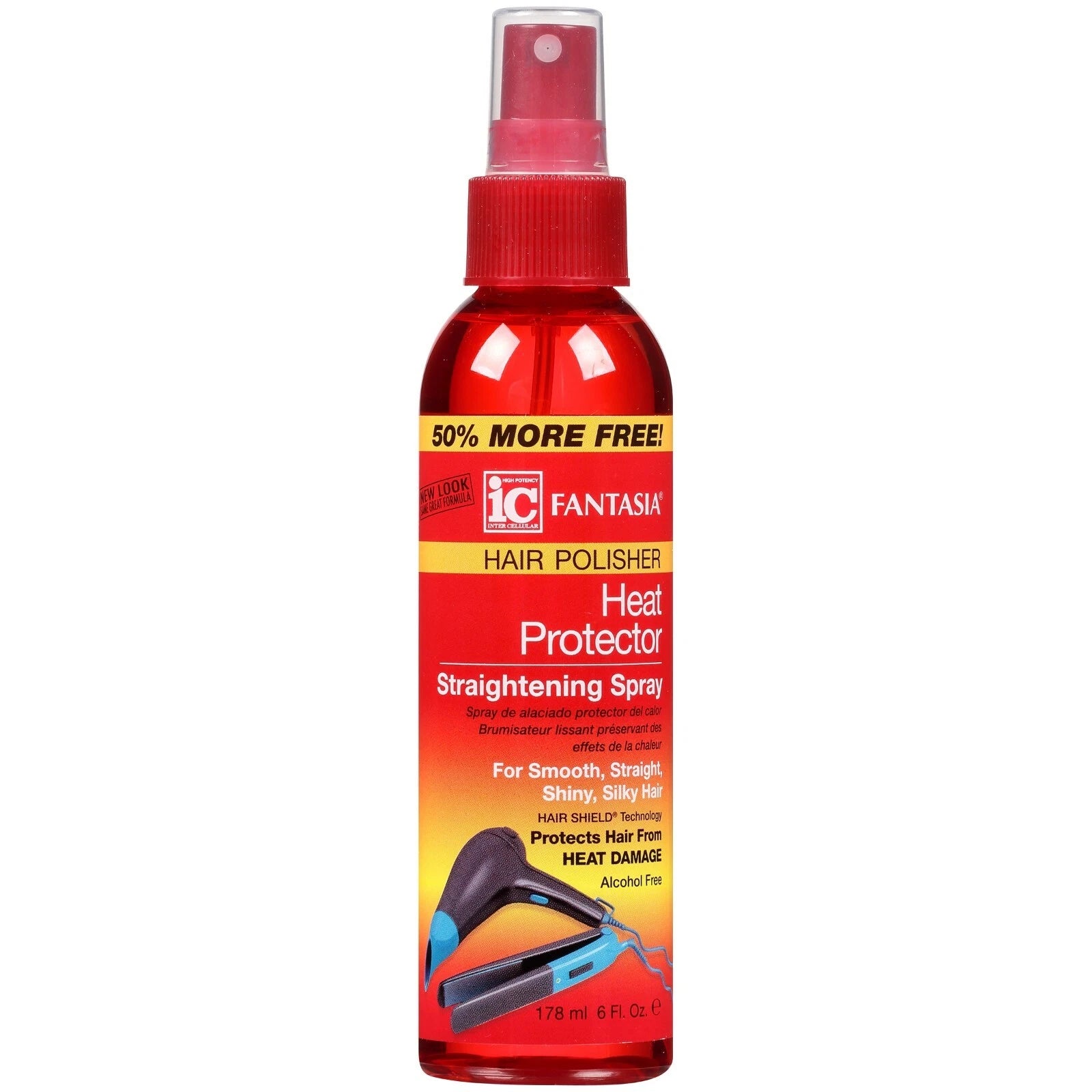 Hair Polisher Heat Protector Straightening Spray