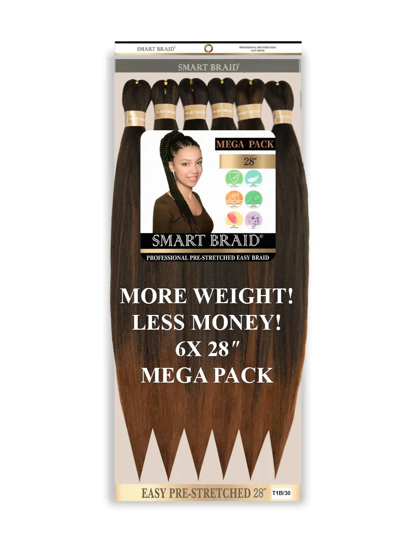 Easy Pre-Stretched Braid 28" X 6 Pieces