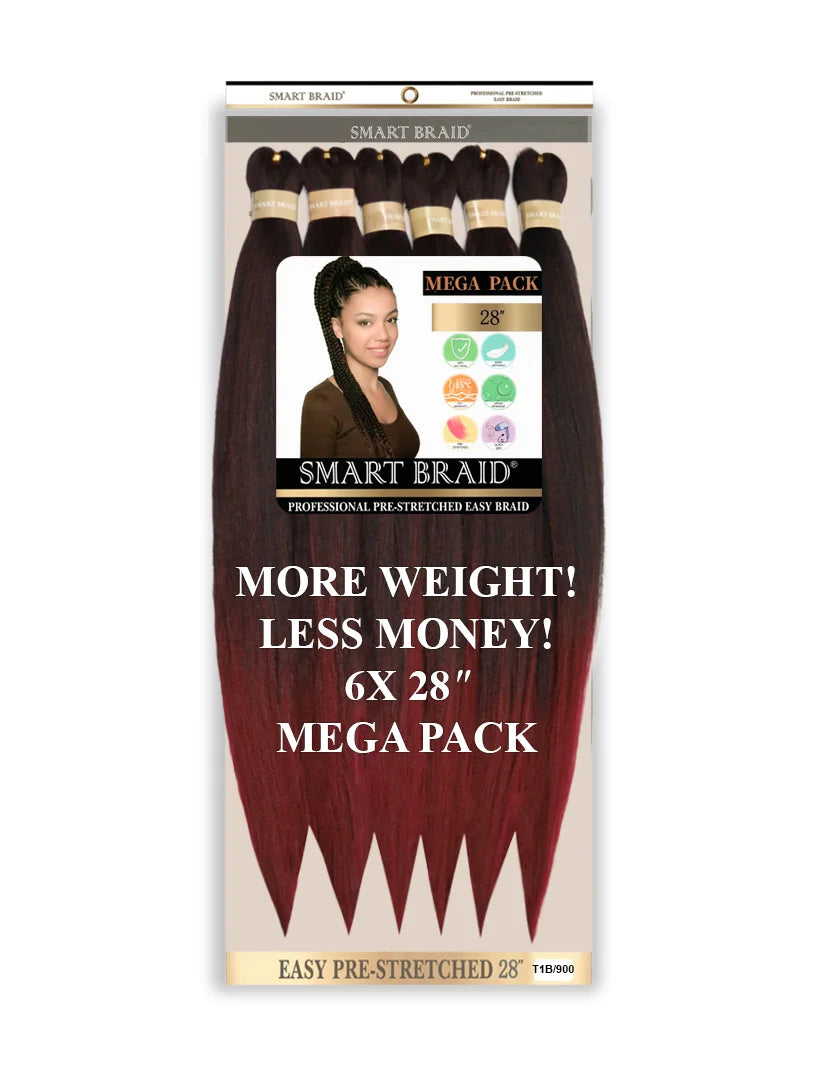 Easy Pre-Stretched Braid 28" X 6 Pieces