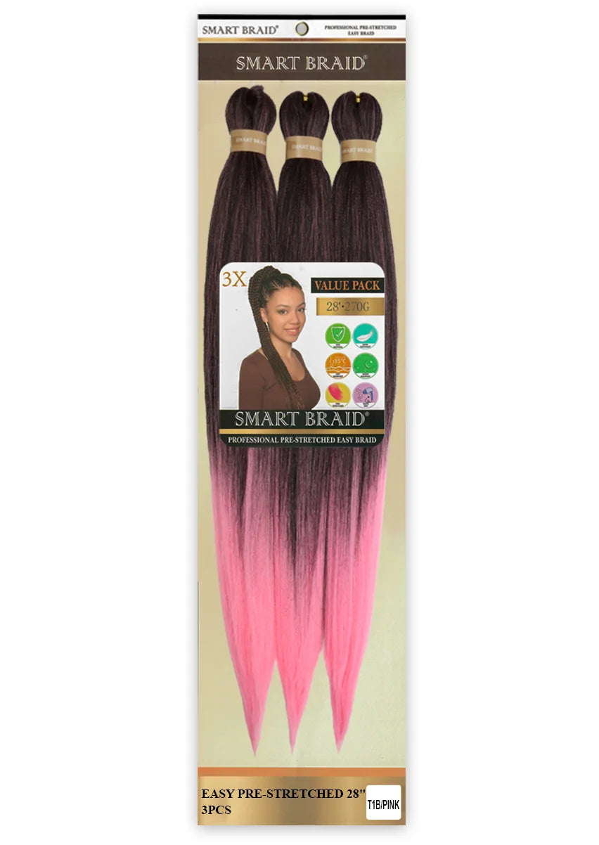 Easy Pre-Stretched Braid 28" X 3 Pieces