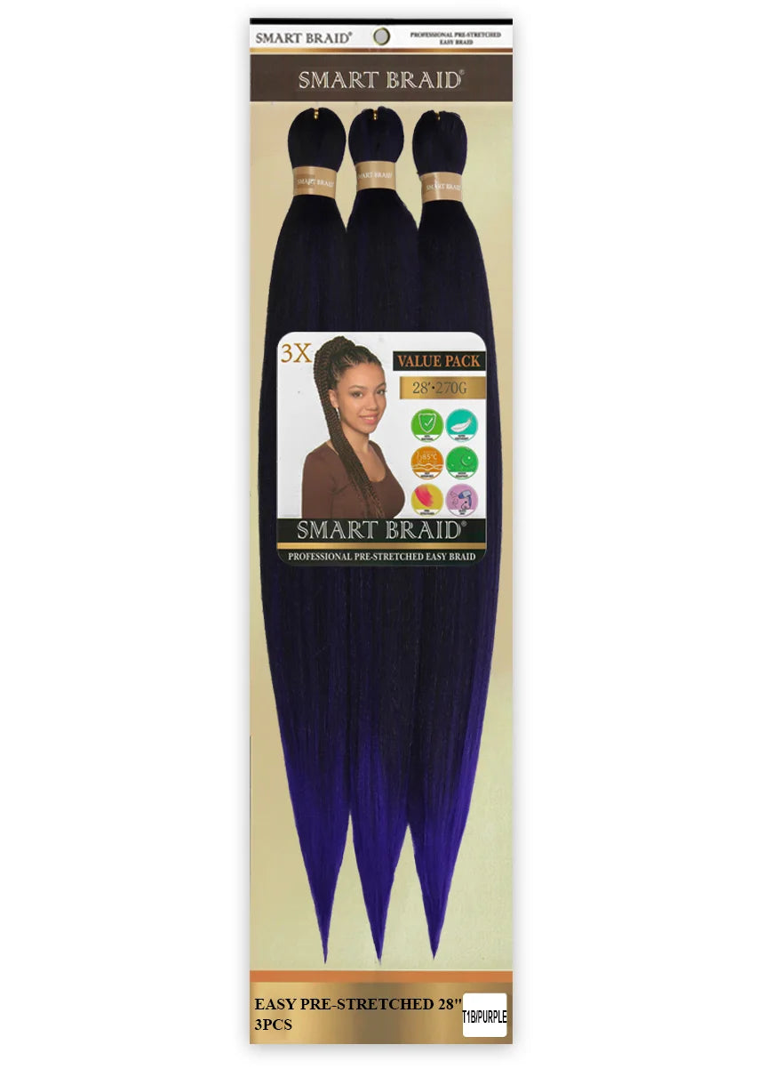 Easy Pre-Stretched Braid 28" X 3 Pieces