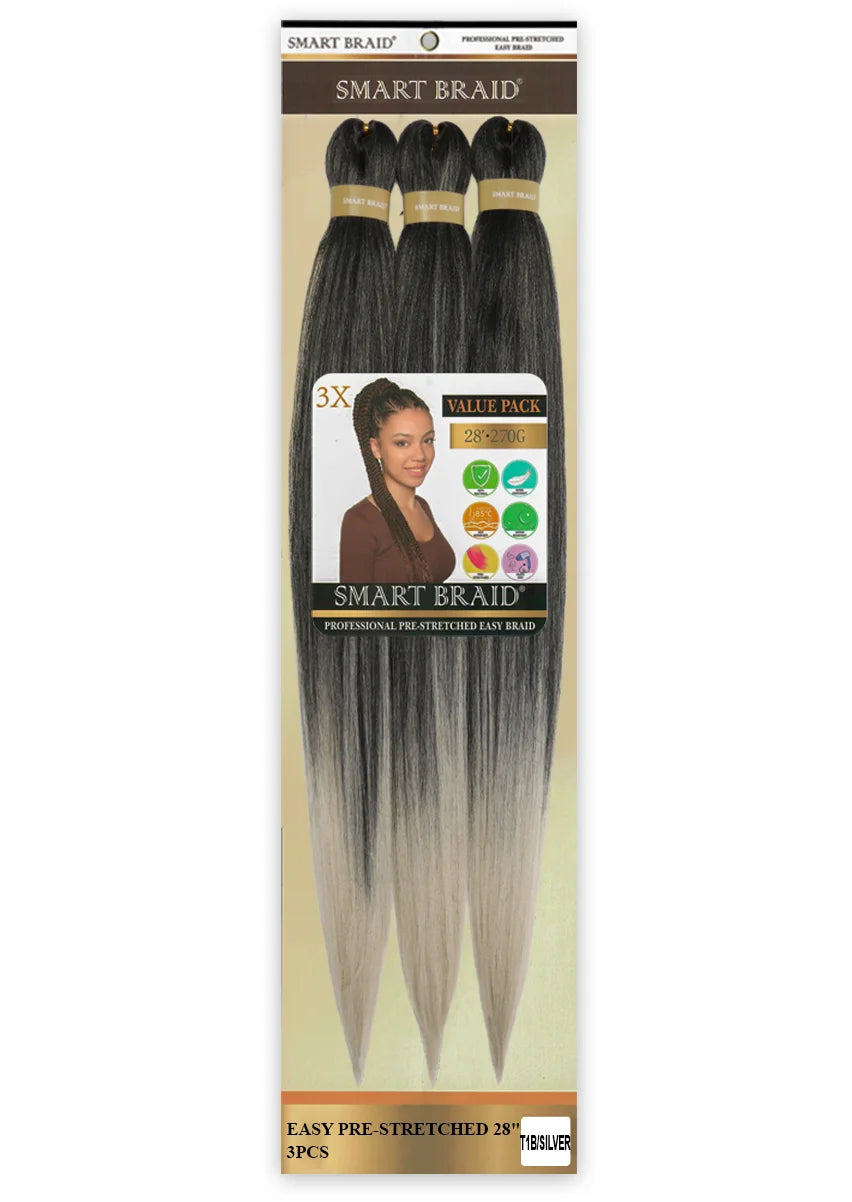 Easy Pre-Stretched Braid 28" X 3 Pieces