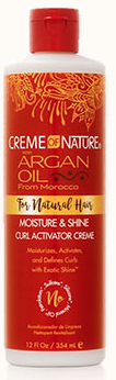 Argan Oil Moisture & Shine Curl Activator Creme
