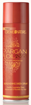 Argan Oil Replenishing Sheen Spray - Sabina Hair Cosmetics