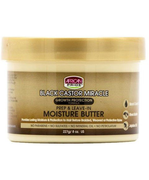 Black Castor Miracle Prep And Leave In Moisture Butter