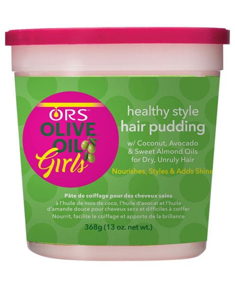 Olive Oil Girls Hair Pudding Jar